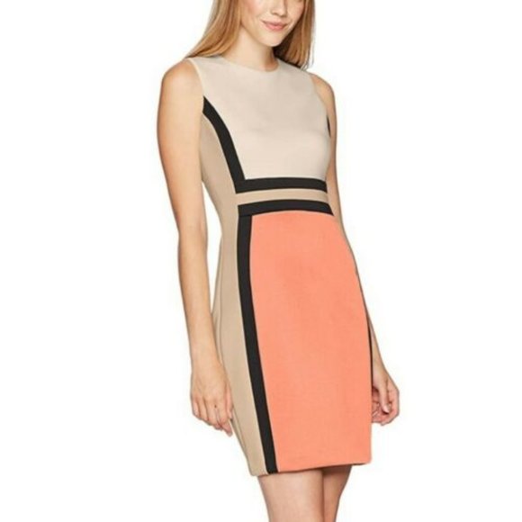 Calvin Klein Dresses Size 4 16 Calvin Klein Colorblock Sheath Dress